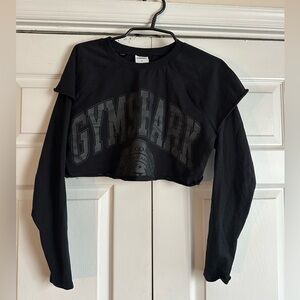 Gymshark Black Long Sleeve Crop Top